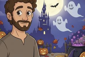 Style dessin animΓ© enfant Halloween